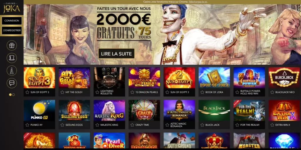 Casino Joka homepage