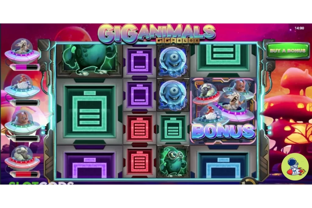 Giganimals gigablox Yggdrasil slot bonus mode