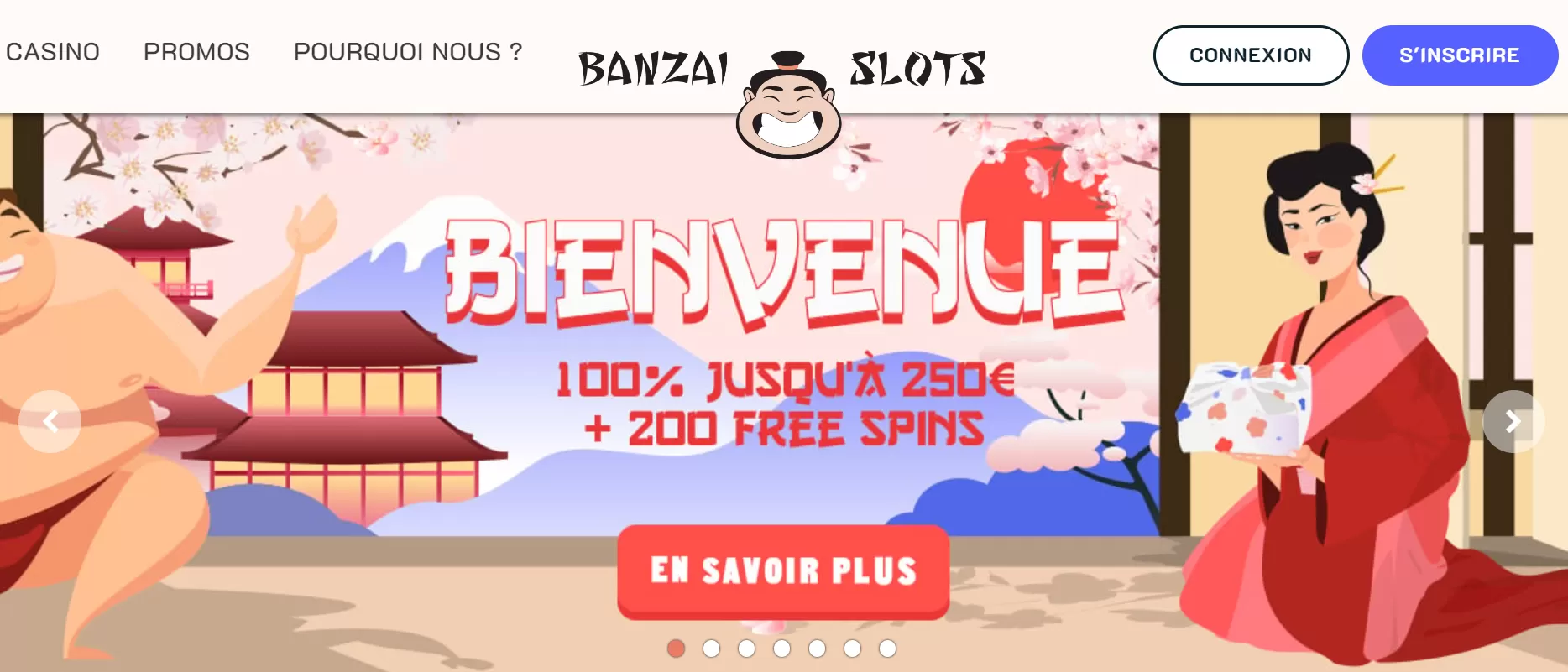 banzai slots homepage
