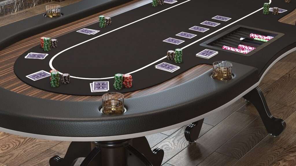 découvrez notre sélection de tables de poker de qualité pour vos parties entre amis ou en compétition. confort, style et praticité réunis pour un jeu optimal.